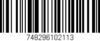 Código de barras (EAN, GTIN, SKU, ISBN): '748296102113'