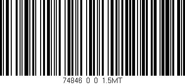 Código de barras (EAN, GTIN, SKU, ISBN): '74846_0_0_1.5MT'