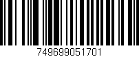 Código de barras (EAN, GTIN, SKU, ISBN): '749699051701'