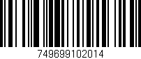 Código de barras (EAN, GTIN, SKU, ISBN): '749699102014'