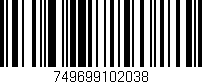 Código de barras (EAN, GTIN, SKU, ISBN): '749699102038'