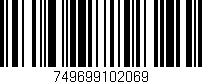 Código de barras (EAN, GTIN, SKU, ISBN): '749699102069'