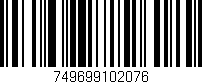 Código de barras (EAN, GTIN, SKU, ISBN): '749699102076'