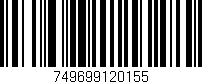 Código de barras (EAN, GTIN, SKU, ISBN): '749699120155'