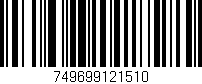 Código de barras (EAN, GTIN, SKU, ISBN): '749699121510'