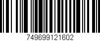Código de barras (EAN, GTIN, SKU, ISBN): '749699121602'