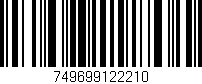 Código de barras (EAN, GTIN, SKU, ISBN): '749699122210'
