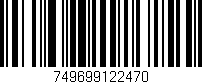Código de barras (EAN, GTIN, SKU, ISBN): '749699122470'