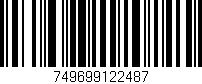 Código de barras (EAN, GTIN, SKU, ISBN): '749699122487'