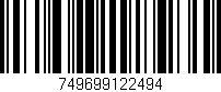Código de barras (EAN, GTIN, SKU, ISBN): '749699122494'