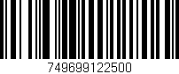 Código de barras (EAN, GTIN, SKU, ISBN): '749699122500'