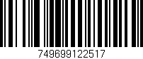 Código de barras (EAN, GTIN, SKU, ISBN): '749699122517'
