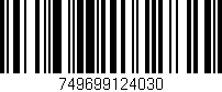 Código de barras (EAN, GTIN, SKU, ISBN): '749699124030'