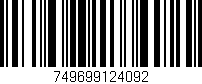 Código de barras (EAN, GTIN, SKU, ISBN): '749699124092'