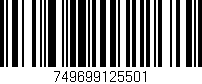 Código de barras (EAN, GTIN, SKU, ISBN): '749699125501'