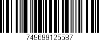 Código de barras (EAN, GTIN, SKU, ISBN): '749699125587'
