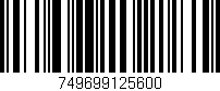 Código de barras (EAN, GTIN, SKU, ISBN): '749699125600'
