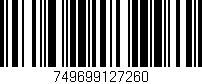 Código de barras (EAN, GTIN, SKU, ISBN): '749699127260'