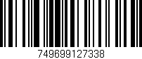 Código de barras (EAN, GTIN, SKU, ISBN): '749699127338'
