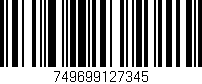 Código de barras (EAN, GTIN, SKU, ISBN): '749699127345'