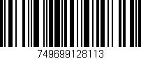 Código de barras (EAN, GTIN, SKU, ISBN): '749699128113'