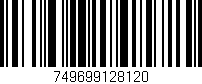 Código de barras (EAN, GTIN, SKU, ISBN): '749699128120'