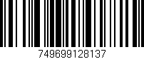 Código de barras (EAN, GTIN, SKU, ISBN): '749699128137'