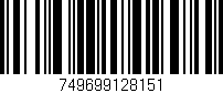 Código de barras (EAN, GTIN, SKU, ISBN): '749699128151'