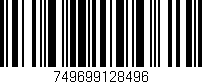 Código de barras (EAN, GTIN, SKU, ISBN): '749699128496'