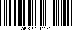 Código de barras (EAN, GTIN, SKU, ISBN): '7496991311151'