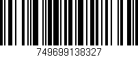 Código de barras (EAN, GTIN, SKU, ISBN): '749699138327'