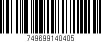 Código de barras (EAN, GTIN, SKU, ISBN): '749699140405'
