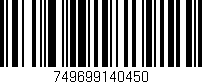 Código de barras (EAN, GTIN, SKU, ISBN): '749699140450'