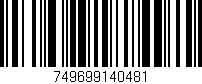 Código de barras (EAN, GTIN, SKU, ISBN): '749699140481'