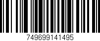 Código de barras (EAN, GTIN, SKU, ISBN): '749699141495'