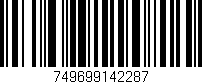 Código de barras (EAN, GTIN, SKU, ISBN): '749699142287'