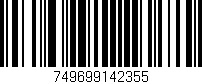 Código de barras (EAN, GTIN, SKU, ISBN): '749699142355'