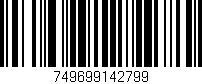 Código de barras (EAN, GTIN, SKU, ISBN): '749699142799'
