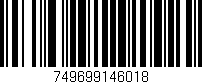Código de barras (EAN, GTIN, SKU, ISBN): '749699146018'