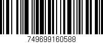 Código de barras (EAN, GTIN, SKU, ISBN): '749699160588'