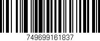 Código de barras (EAN, GTIN, SKU, ISBN): '749699161837'