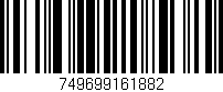 Código de barras (EAN, GTIN, SKU, ISBN): '749699161882'