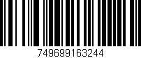 Código de barras (EAN, GTIN, SKU, ISBN): '749699163244'