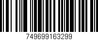 Código de barras (EAN, GTIN, SKU, ISBN): '749699163299'