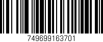 Código de barras (EAN, GTIN, SKU, ISBN): '749699163701'