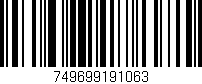 Código de barras (EAN, GTIN, SKU, ISBN): '749699191063'