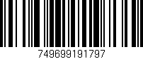Código de barras (EAN, GTIN, SKU, ISBN): '749699191797'