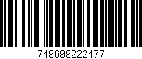 Código de barras (EAN, GTIN, SKU, ISBN): '749699222477'