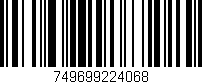 Código de barras (EAN, GTIN, SKU, ISBN): '749699224068'