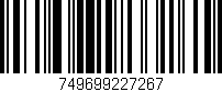 Código de barras (EAN, GTIN, SKU, ISBN): '749699227267'